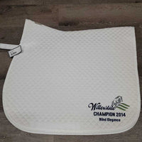 Quilt All Purpose Saddle Pad, tags, "Willowdale Champion *new, v. mnr hair, threads
