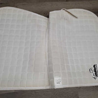 Quilt Jumper Pad, 1x piping, "RMSJ Champion" *vgc, clean, mnr stains, rubs, pills, threads

