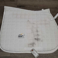 Quilt Jumper Pad, "RMSJ Champion", 1x piping *gc, stains, mnr pills, rubs, puckers, hair
