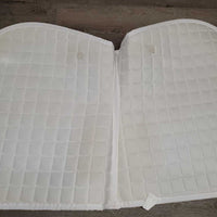 Quilt Jumper Pad, "RMSJ Champion", 1x piping *gc, stains, mnr pills, rubs, puckers, hair
