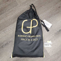 Show Rain Sheet NOT FOR TURNOUT, tail, bag *vgc, mnr wpf, mnr dirt
