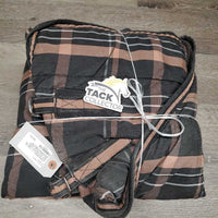 Lt Stable Blanket, "J", 2 legs *gc, clean, mnr lining tears, faded, hair, rubs, snags, threads, missing grommets
