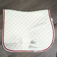 Quilt Jumper Saddle Pad, Piping *vgc, clean, mnr stains, discolored, rubs & hair
