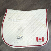 Quilt Jumper Saddle Pad, Piping *vgc, clean, mnr stains, discolored, rubs & hair
