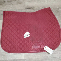 Quilt Jumper Pad, 1x piping *gc, rubs, holey edges, mnr stains, rubs, faded, puckers, pills, hair, threads, unstitched
