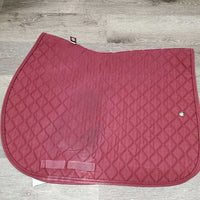 Quilt Jumper Pad, 1x piping *gc, rubs, holey edges, mnr stains, rubs, faded, puckers, pills, hair, threads, unstitched
