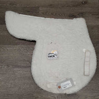 Fleece Fitted Hunter Saddle Pad *gc, clumpy, hairy, mnr rubs, stains, pills, puckers, dingy, dirt