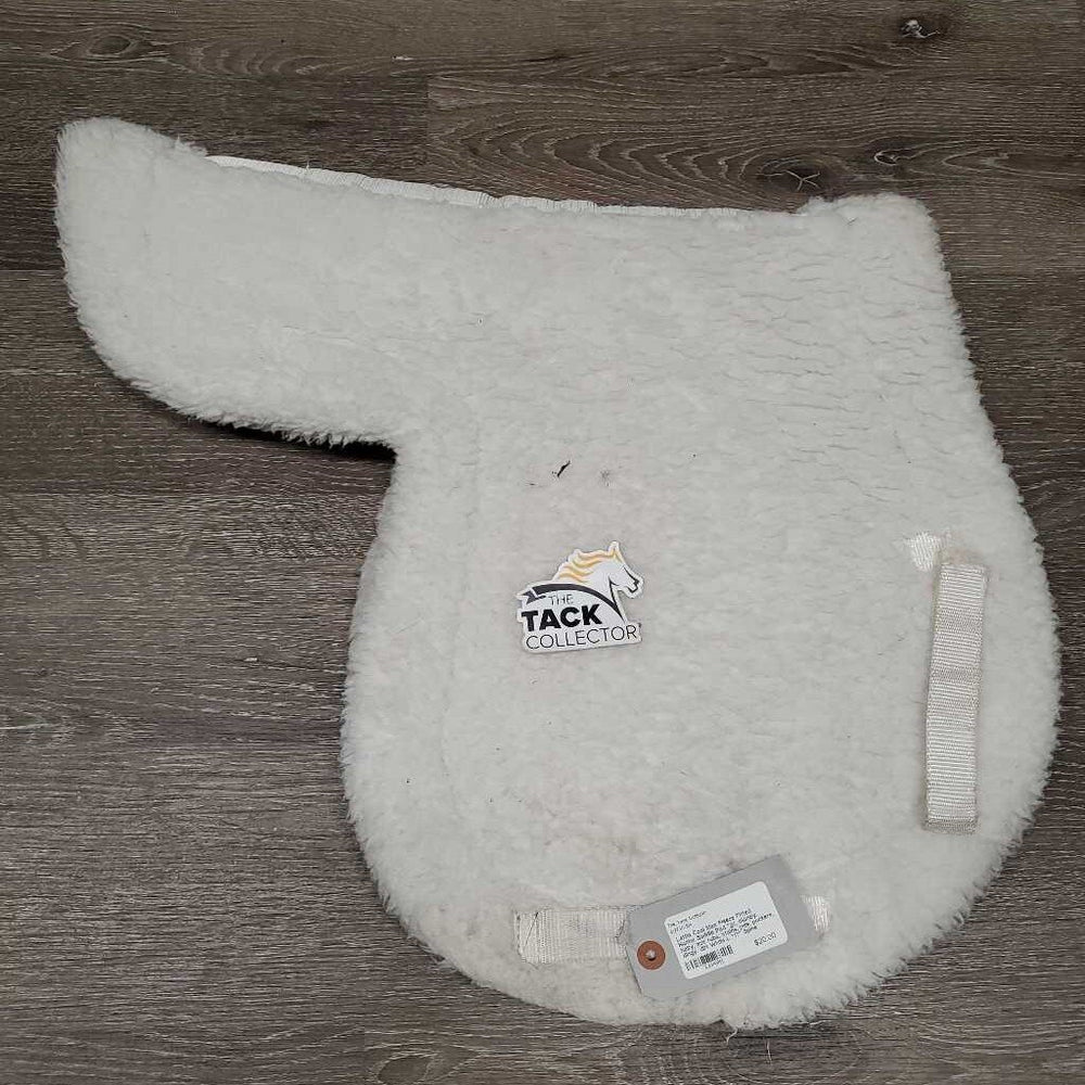 Fleece Fitted Hunter Saddle Pad *gc, clumpy, hairy, mnr rubs, stains, pills, puckers, dingy, dirt