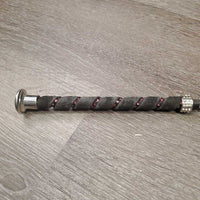 Dressage Whip, bling, cap end *gc/fair, mnr dirt, rubs, peeled, frays & snags, missing bling
