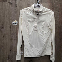 LS Show Shirt *gc/fair, stained, dingy, yellowed