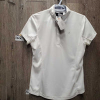 SS Show Sun Shirt, 1/3 Snap Up, Mesh pits *vgc, mnr snags, crinkled collar, peeling logo, older