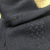 LS Crew Neck Cable Knit Merino Sweater *gc, rubs, pills, clumpy, long threads
