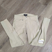 EuroSeat Breeches *gc, discolored seat & legs, rubs, pills, seam puckers, curled inner waist
