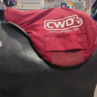 Nylon-Fleece Close Contact Saddle Cover, shoulder strap, pocket *vgc, mnr hair, stains, dirt, threads
