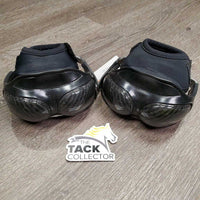 Pr Heel Boots *vgc, clean, faded, elastic rubs & stains, older
