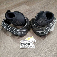 Pr Heel Boots *vgc, clean, faded, elastic rubs & stains, older
