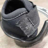 Pr Heel Boots *vgc, clean, faded, elastic rubs & stains, older
