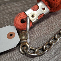 Soft Round Nylon Lead Rope, 24" Nose Chain *gc, stains, rubs, snags, dirt, hair, peeled
