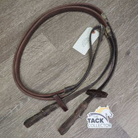 Narrow Pr Rubber Reins, Buckles *fair, faded, v.stiff, dry, faded, thin edges, threads, faded

