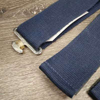 2 Replacement Nylon Web Blanket Belly Straps, adjustable, velcro ends *vgc, clean, mnr edge rubs & harir

