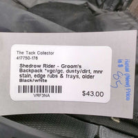 Rider - Groom's Backpack *vgc/gc, dusty/dirt, mnr stain, edge rubs & frays, older
