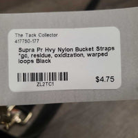 Pr Hvy Nylon Bucket Straps *gc, residue, oxidization, warped loops
