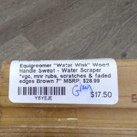 "Water Wisk" Wood Handle Sweat - Water Scraper *vgc, mnr rubs, scratches & faded edges
