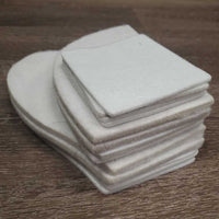 16 Half Pad Shims: 6 Front, 6 Back, 4 Center/Bridging *xc/like new, mnr dusty & hair
