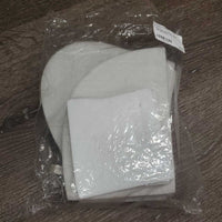 16 Half Pad Shims: 6 Front, 6 Back, 4 Center/Bridging *xc/like new, mnr dusty & hair
