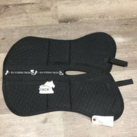 Shimmable Wither Relief Half Pad, 3x shims *xc, clean, weak velcro, mnr hair, puckers
