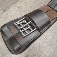 Short Padded Belly Girth, 2x els, Caribiner *vgc, clean, mnr hair, dirt, scrapes & rubs
