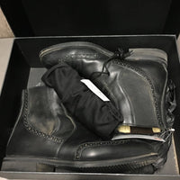 Paddock Boots, Punched, Zips, 1 Black Bag, box *vgc, clean, v.mnr seam residue & toe scuffs