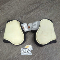 Hind Boots, velcro *gc, clean, yellowed, faded, threads, older, scratches, stains
