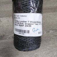 Waxed Braiding Thread Roll, wrapped *new, 1/2? full

