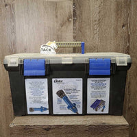 Variable Speed Clippers, Blades, grease, brush, tray, foam, filters, manual *vgc, clean, stains, grease, hairy, cracked lid, WORKS, SOUND GREAT
