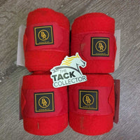 4 Fleece Polos, bag *vgc, clean, mnr hairy & clumpy, older?
