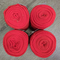 4 Fleece Polos, bag *vgc, clean, mnr hairy & clumpy, older?
