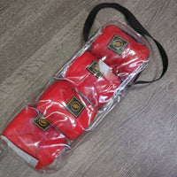4 Fleece Polos, bag *vgc, clean, mnr hairy & clumpy, older?
