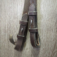 Rsd Bridle, Braided Reins *gc/fair, dry, stiff, scrapes, mismatched, stains
