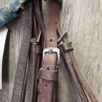 Rsd Bridle, Braided Reins *gc/fair, dry, stiff, scrapes, mismatched, stains
