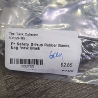 Pr Safety Stirrup Rubber Bands, bag *new
