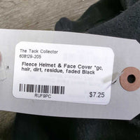 Fleece Helmet & Face Cover *gc, hair, dirt, residue, faded
