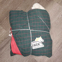 Cotton Stable Sheet 2 legs *gc, clean, older, hair, faded, mnr threads, snags, clumpy fleece
