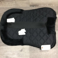 Quilt & Rolled Fleece Half Pad, mesh spine *like new, mnr hair
