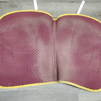 Quilt Jumper Pad *gc, mnr rubs, dirt, stains, puckers, holey edges, holes, pills
