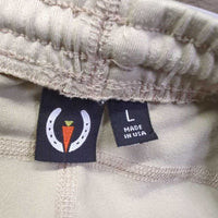 JUNIORS Pull On Riding Tight Breeches, drawstring waist *gc, rubs, mnr undone waist stitching, rubs, pills
