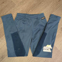 JUNIORS Pull On Riding Tight Breeches, drawstring waist *gc, rubs, mnr undone leg stitching, rubs, pills, cut tag
