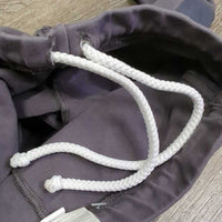 JUNIORS Pull On Cotton Riding Tight Breeches, drawstring *gc/fair, faded, big seam holes, cut tag
