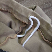 JUNIORS Hvy Cotton Jodphurs, Drawstring Waist, 2x elastics *gc, cut tag, stretched elastic, rubs, faded
