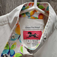 LS Show Shirt, snap collar *vgc, clean, pills, mnr dingy?